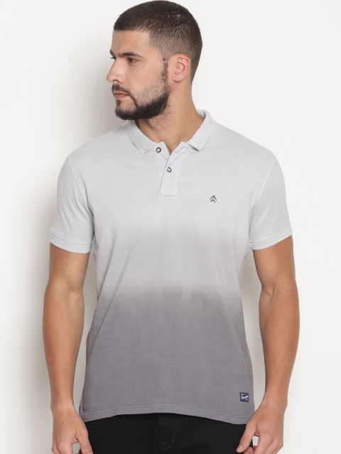 

Steenbok Men Grey Dyed Polo Collar T-shirt