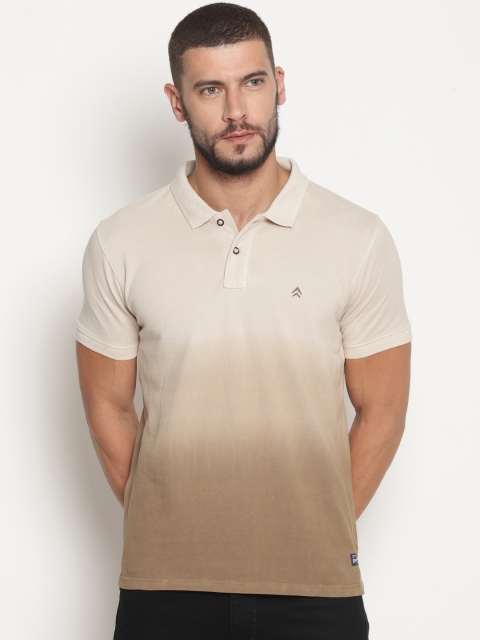 

Steenbok Men Brown Dyed Polo Collar T-shirt