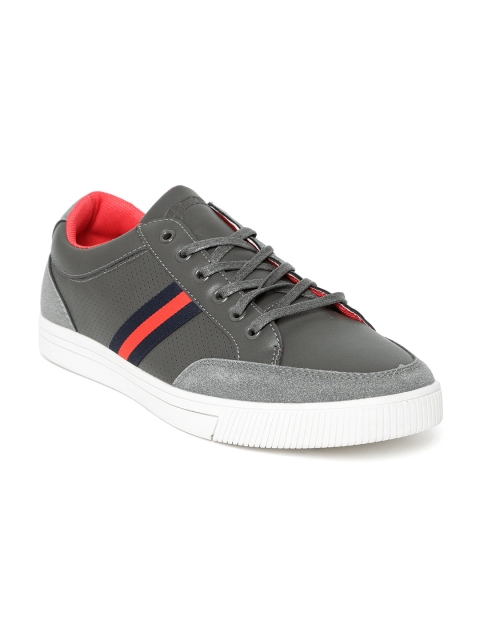 

Harvard Men Grey Perforated Sneakers