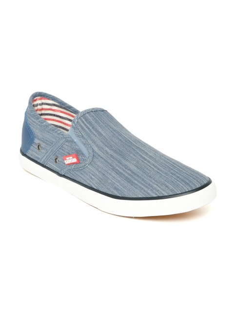 

Harvard Men Blue Denim Slip-On Sneakers
