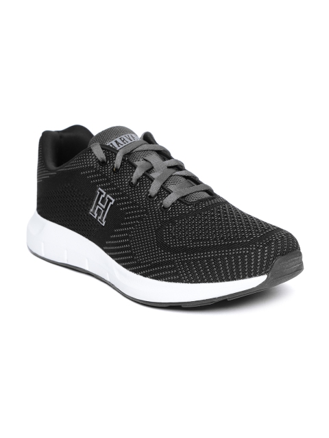 

Harvard Men Black & Grey Woven Design Sneakers