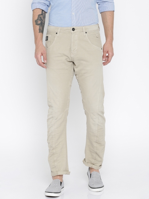

Jack & Jones Beige Anti Fit Trousers