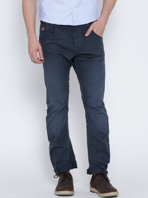 

Jack & Jones Blue Anti Fit Trousers