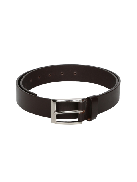 

Hidesign Men Brown Solid Leather Belt