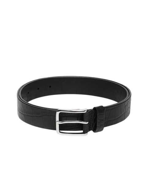 

Hidesign Men Black Solid Belt