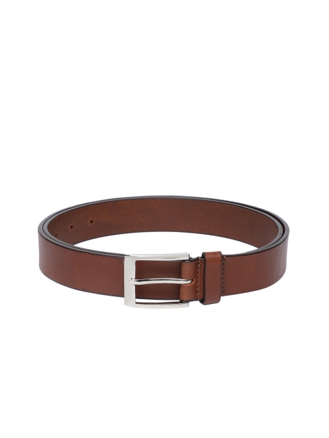 

Hidesign Men Tan Solid Leather Belt