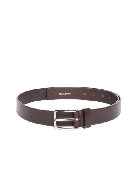 

Hidesign Men Coffee Brown Leather Solid Belt