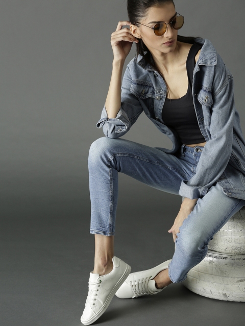 

Roadster Women Blue Skinny Fit Mid-Rise Clean Look Stretchable Jeans