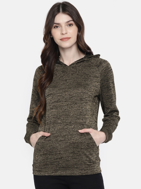 

ONLY Women Black Solid Hooded Sweatshirt