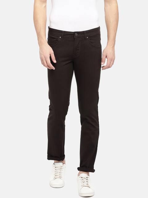 

Lawman pg3 Men Brown Slim Fit Mid-Rise Clean Look Jeans