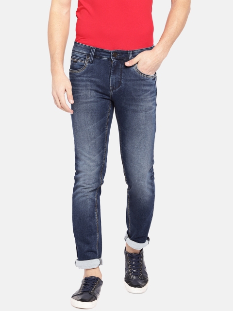 

Lawman pg3 Men Navy Blue Slim Fit Mid-Rise Clean Look Jeans