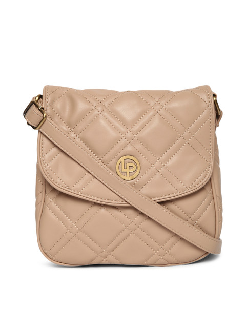 

Lino Perros Beige Quilted Sling Bag