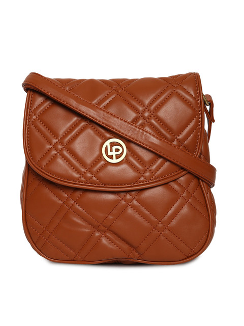 

Lino Perros Brown Quilted Sling Bag