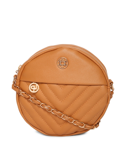 

Lino Perros Brown Quilted Sling Bag