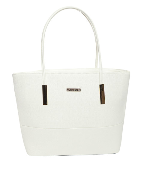 

Lino Perros White Solid Shoulder Bag