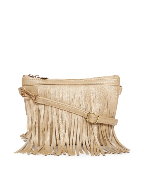 

Lino Perros Gold-Toned Fringed Sling Bag