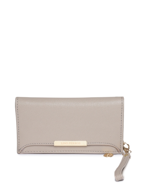 

Lino Perros Women Taupe Solid Wallet