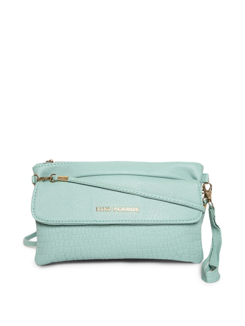 

Lino Perros Green Croc Textured Clutch