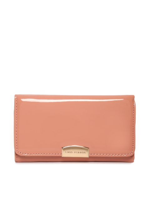 

Lino Perros Women Pink Solid Three Fold Wallet