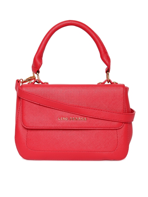 

Lino Perros Pink Solid Satchel Bag
