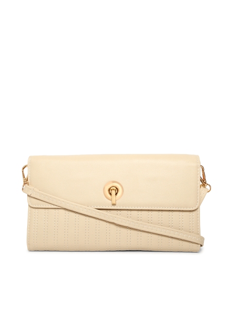 

Lino Perros Beige Self-Striped Purse