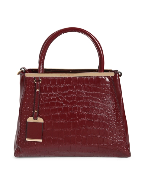 

Lino Perros Maroon Textured Handheld Bag