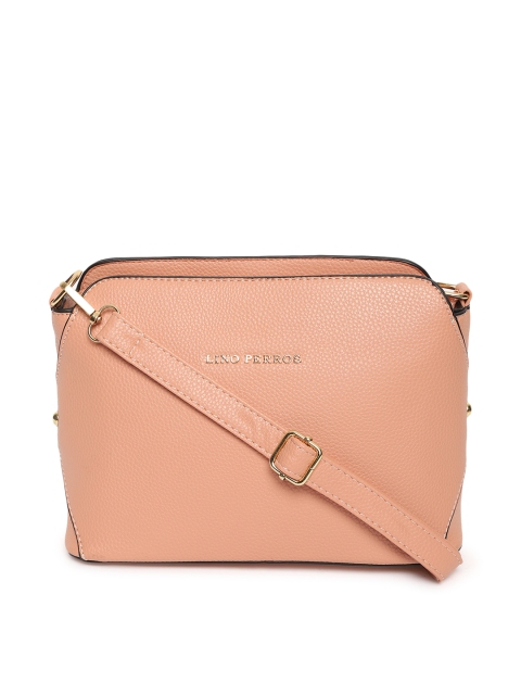 

Lino Perros Pink Solid Sling Bag
