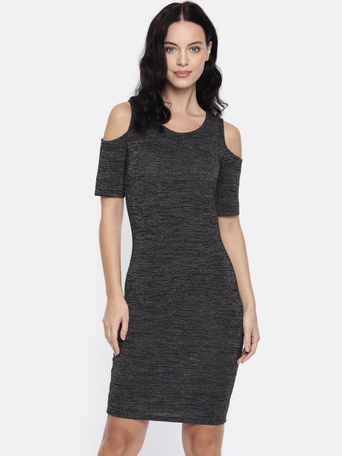 

ONLY Women Black Solid Bodycon Dress