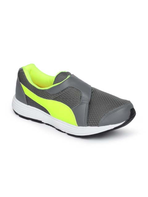 

Puma Men Grey Reef Slip-On IDP Running Shoes