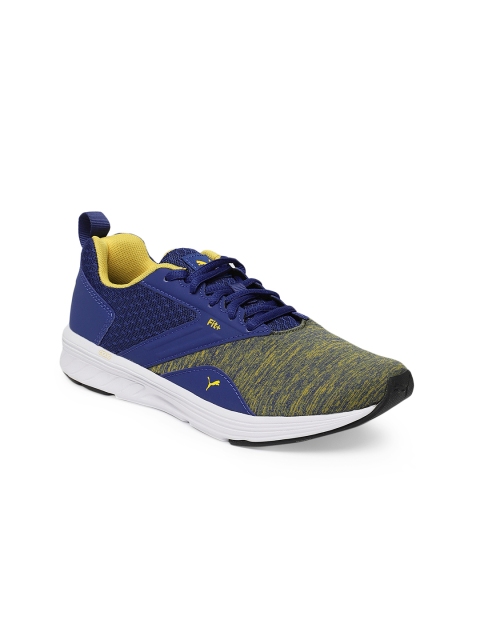 

Puma Unisex Blue & Yellow NRGY Comet Sodalite Running Shoes
