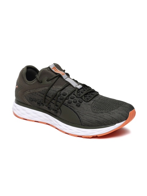 

Puma Men Olive Green SPEED FUSEFIT Running Shoes