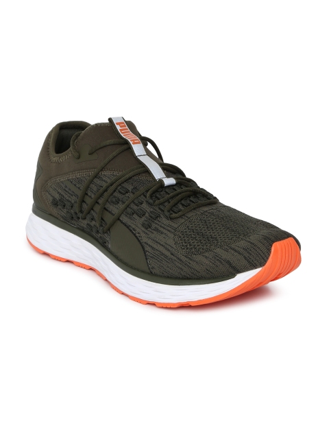 

Puma Men Olive Green SPEED FUSEFIT Running Shoes