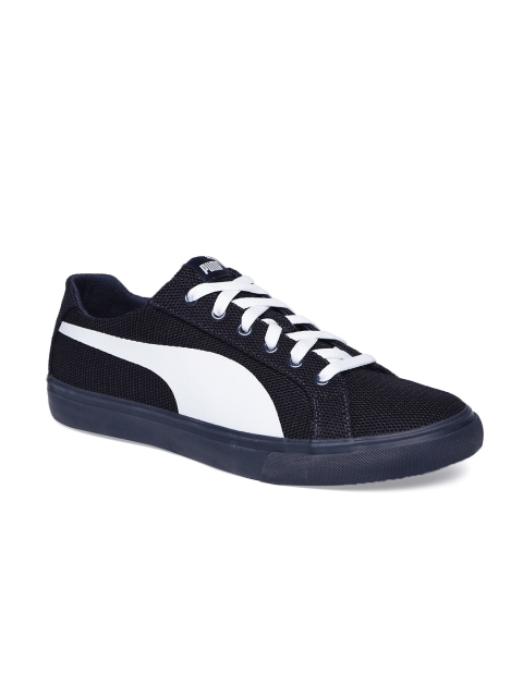 

Puma Men Navy Blue Rap Low Knit IDP Sneakers
