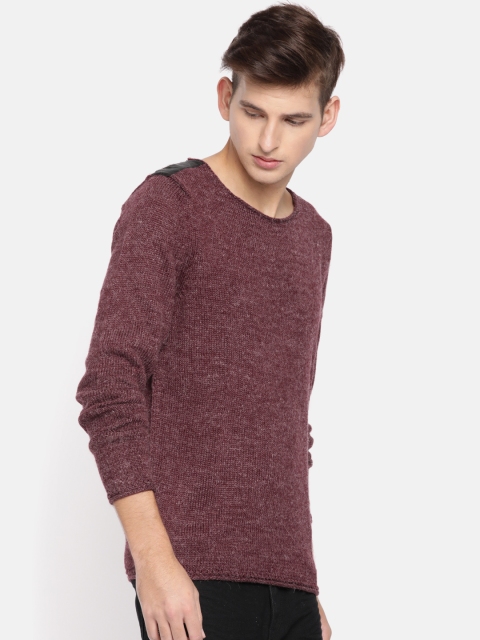 

Calvin Klein Jeans Men Maroon Solid Pullover