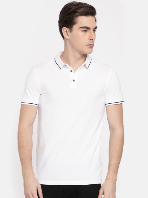 

Calvin Klein Jeans Men White Solid Round Neck T-shirt