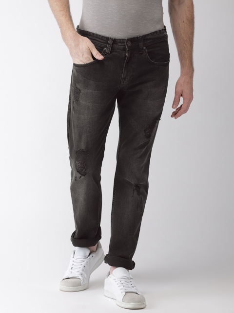 

Celio Men Black Slim Fit Mid-Rise Mildly Distressed Stretchable Jeans