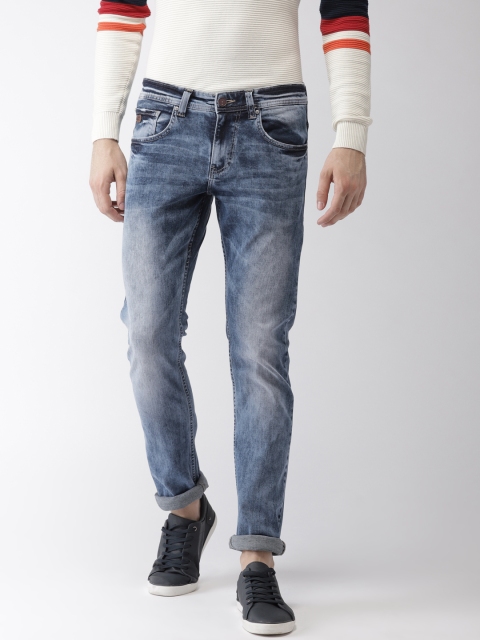 

Celio Men Blue Slim Fit Mid-Rise Clean Look Stretchable Jeans