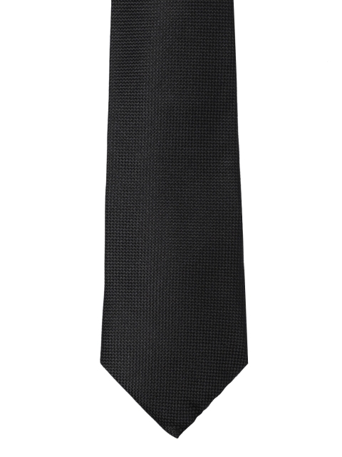 

Louis Philippe Black Solid Broad Tie