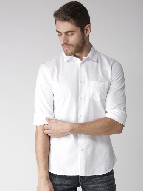 

Celio Men White Regular Fit Solid Casual Shirt