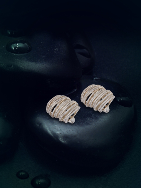 

shaze Silver-Plated & Antique Circular Studs