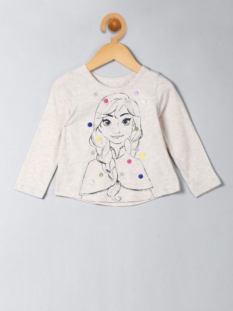 

GAP Girls Beige Disney Embellished Graphic T-Shirt