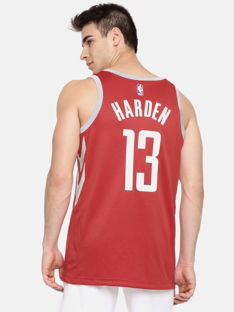 

Nike Men Red Printed James Harden Houston Rockets Nba Swingman Jersey Dri-FIT T-shirt