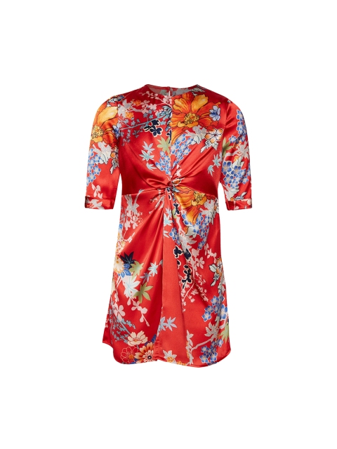 

Oxolloxo Girls Red Printed A-Line Dress