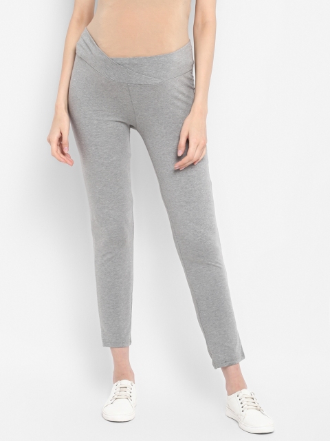 

Mamacouture Maternity Solid Grey Track Pants