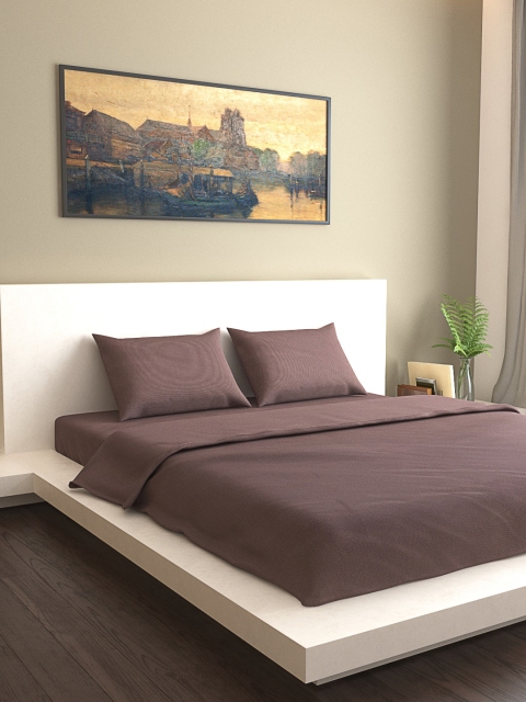 

MARK HOME Solid Burgandy Bedding Set, Burgundy