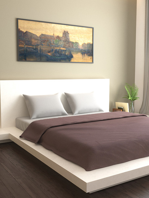 

MARK HOME Solid Taupe Duvet Cover