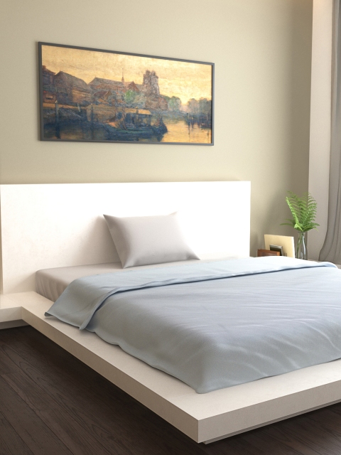 

MARK HOME Solid Blue Duvet Cover