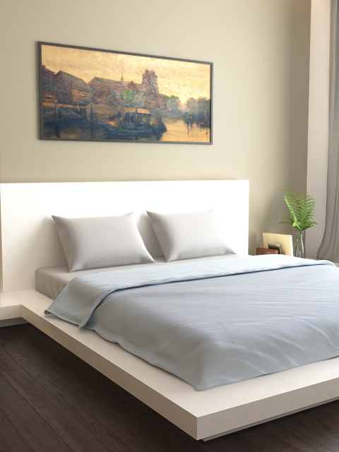 

MARK HOME Solid Blue Duvet Cover