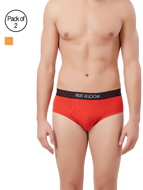 

Fruit of the Loom Men Pack of 2 Briefs MHB12-2P-C3, Orange