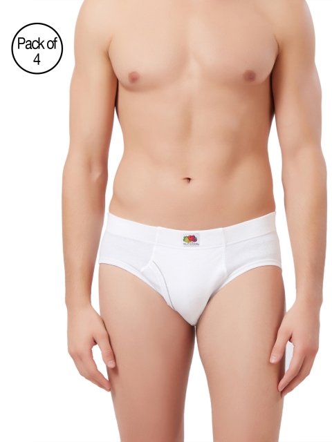 

Fruit of the loom Men Pack of 4 Briefs MBR04-4P-C4, White